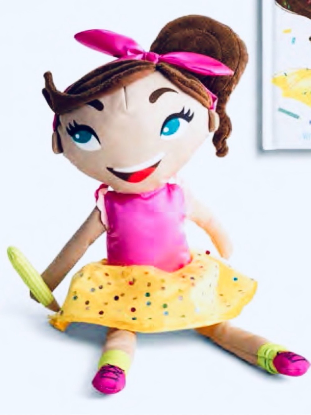 DaySpring - Betty Confetti - 18” Plush Girl Doll - Soft Cuddly Toy - Brand New